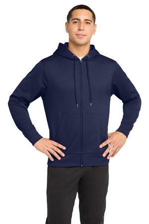 Sport-Tek Sport-Wick Fleece Full-Zip Hooded Jacket. ST238 - Image 3