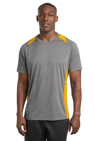 Sport-Tek Heather Colorblock Contender Tee. ST361 - Image 3