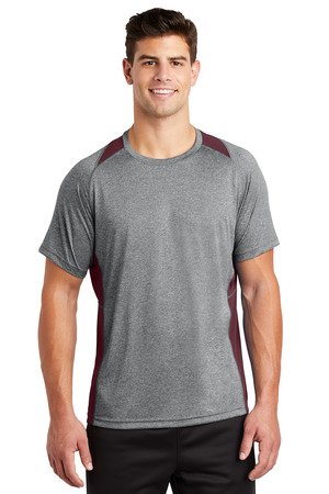 Sport-Tek Heather Colorblock Contender Tee. ST361 - Image 4