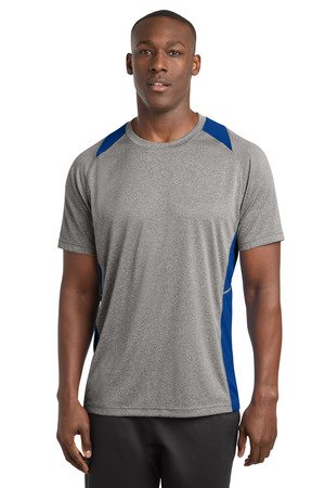 Sport-Tek Heather Colorblock Contender Tee. ST361 - Image 8