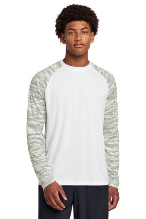 Sport-Tek Drift Camo Colorblock Long Sleeve Tee ST376LS - Image 6