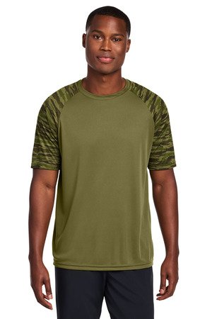 Sport-Tek Drift Camo Colorblock Tee ST376 - Image 2