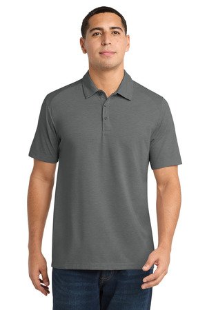 Sport-Tek PosiCharge Tri-Blend Wicking Polo. ST405 - Image 2