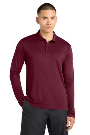 Sport-Tek Posi-UV Pro Long Sleeve Polo. ST520LS - Image 2
