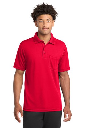 Sport-Tek PosiCharge RacerMesh Pocket Polo. ST640P - Image 4