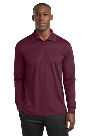 Sport-Tek Long Sleeve Micropique Sport-Wick Polo. ST657 - Image 3