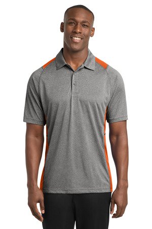 Sport-Tek Heather Colorblock Contender Polo. ST665 - Image 3
