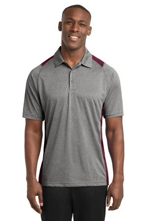 Sport-Tek Heather Colorblock Contender Polo. ST665 - Image 6