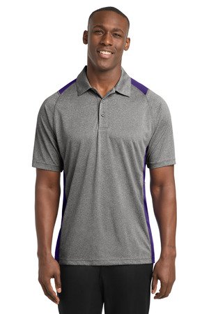 Sport-Tek Heather Colorblock Contender Polo. ST665 - Image 7