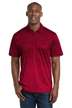 Sport-Tek Ombre Heather Polo. ST671 - Image 2