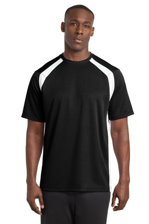 Sport-Tek Dry Zone Colorblock Crew. T478