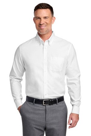 Brooks Brothers Tall Wrinkle-Free Stretch Nailhead Shirt TBB18002 - Image 4
