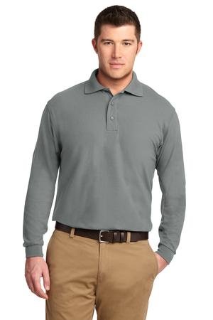 Port Authority Tall Silk Touch Long Sleeve Polo. TLK500LS - Image 2