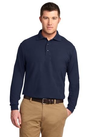 Port Authority Tall Silk Touch Long Sleeve Polo. TLK500LS - Image 3
