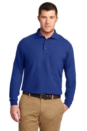 Port Authority Tall Silk Touch Long Sleeve Polo. TLK500LS - Image 4
