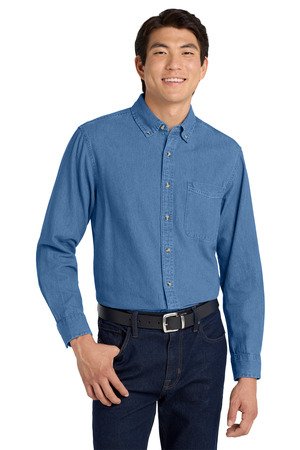 Port Authority Tall Long Sleeve Denim Shirt. TLS600