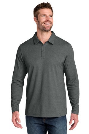 TravisMathew Oceanside Heather Long Sleeve Polo TM1MZ343 - Image 2