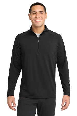 Sport-Tek Tall Sport-Wick Stretch 1/4-Zip Pullover. TST850