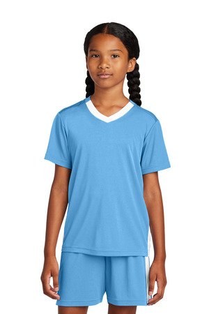 Sport-Tek Youth Competitor United V-Neck YST101 - Image 2