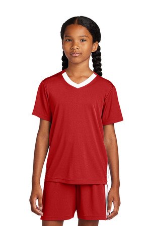 Sport-Tek Youth Competitor United V-Neck YST101 - Image 4