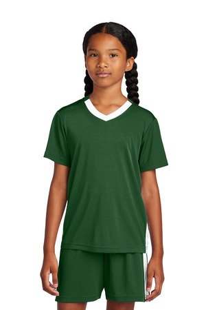 Sport-Tek Youth Competitor United V-Neck YST101 - Image 5