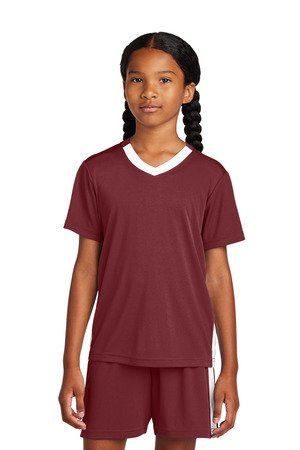 Sport-Tek Youth Competitor United V-Neck YST101 - Image 7
