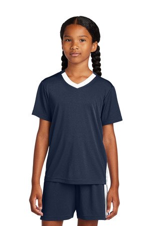 Sport-Tek Youth Competitor United V-Neck YST101 - Image 9