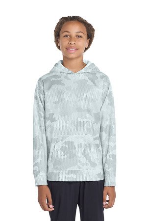Sport-Tek Youth Sport-Wick CamoHex Fleece Hooded Pullover. YST240 - Image 3