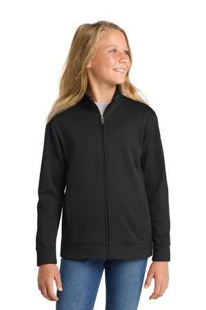 Sport-Tek Youth Sport-Wick Fleece Full-Zip Jacket. YST241