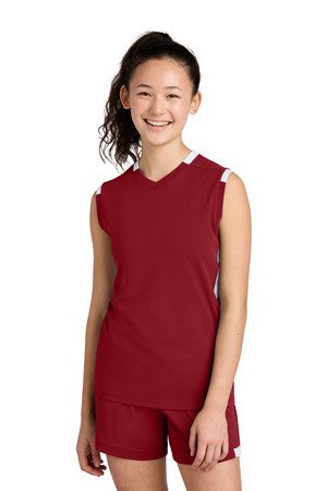 Sport-Tek Youth Club Sleeveless V-Neck YST441 - Image 2