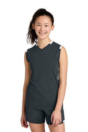 Sport-Tek Youth Club Sleeveless V-Neck YST441 - Image 3