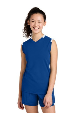 Sport-Tek Youth Club Sleeveless V-Neck YST441 - Image 6