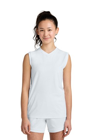 Sport-Tek Youth Club Sleeveless V-Neck YST441 - Image 7