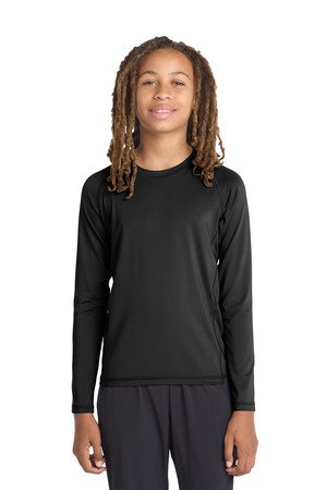 Sport-Tek Youth Long Sleeve Rashguard Tee. YST470LS