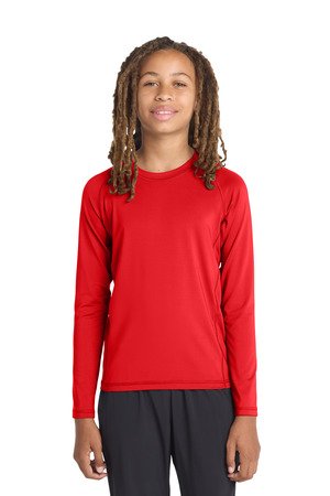 Sport-Tek Youth Long Sleeve Rashguard Tee. YST470LS - Image 3