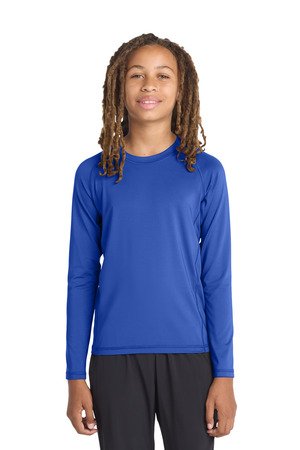 Sport-Tek Youth Long Sleeve Rashguard Tee. YST470LS - Image 4